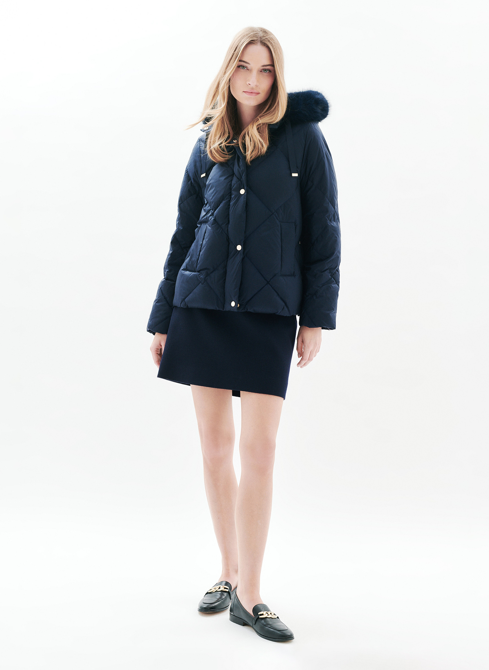 Doudounes 252G-GAVONINE femme bleu Caroll Doudounes 252G-GAVONINE femme bleu Bleu marine