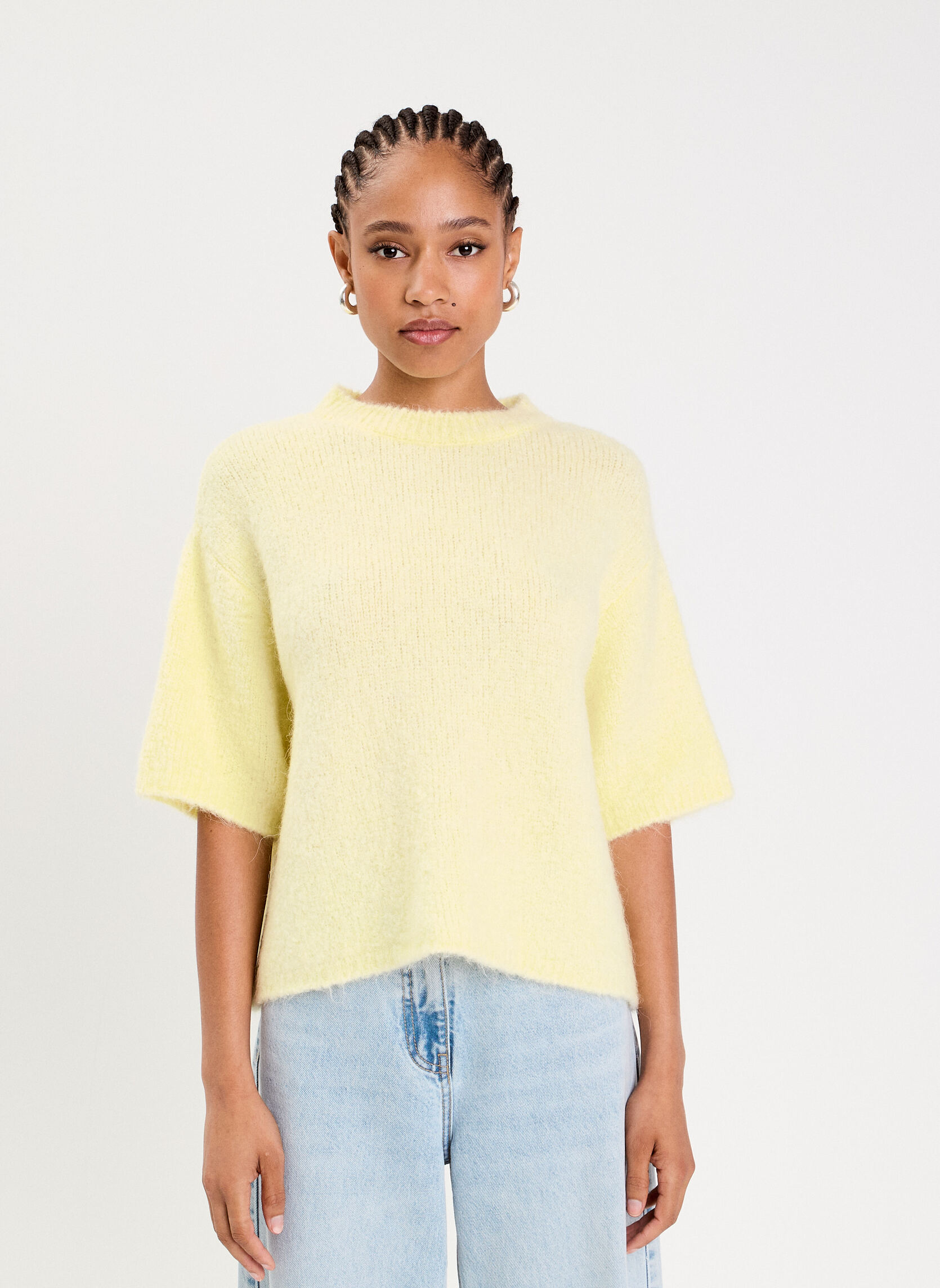 Pulls FLUFFYCOUR femme jaune Cache Cache Pulls FLUFFYCOUR femme jaune Jaune