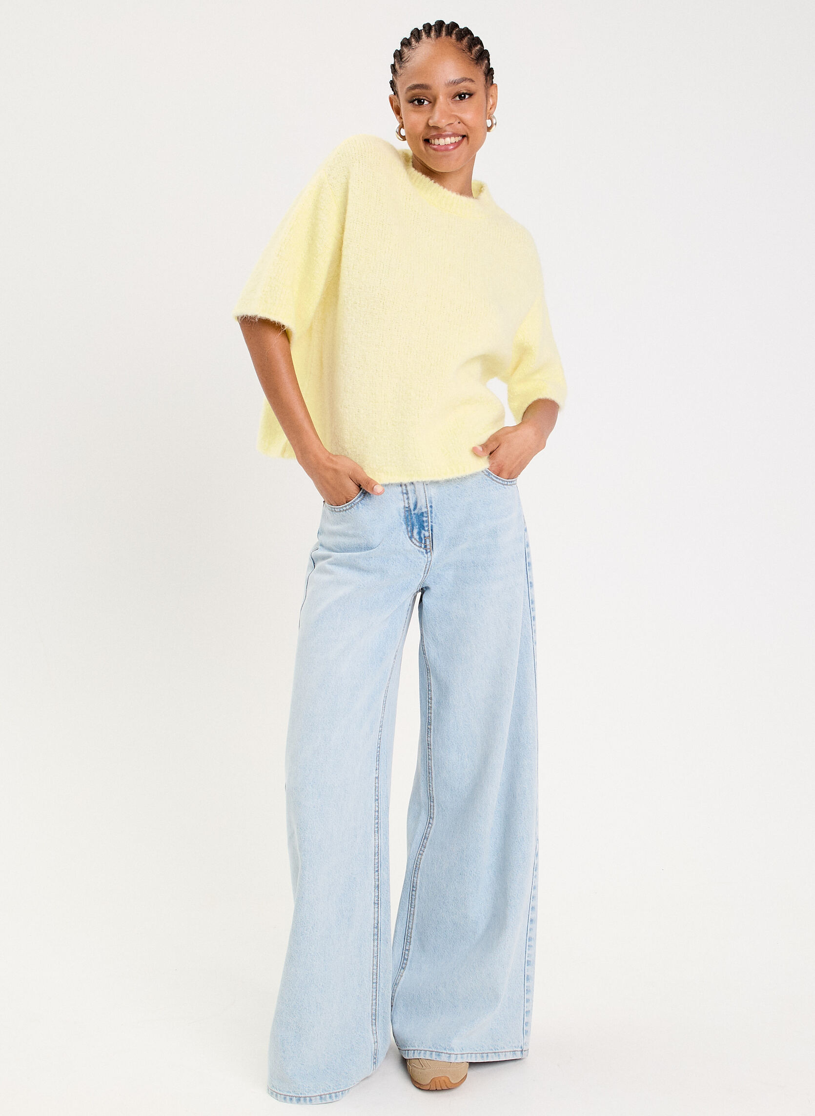 Pulls FLUFFYCOUR femme jaune Cache Cache Pulls FLUFFYCOUR femme jaune Jaune