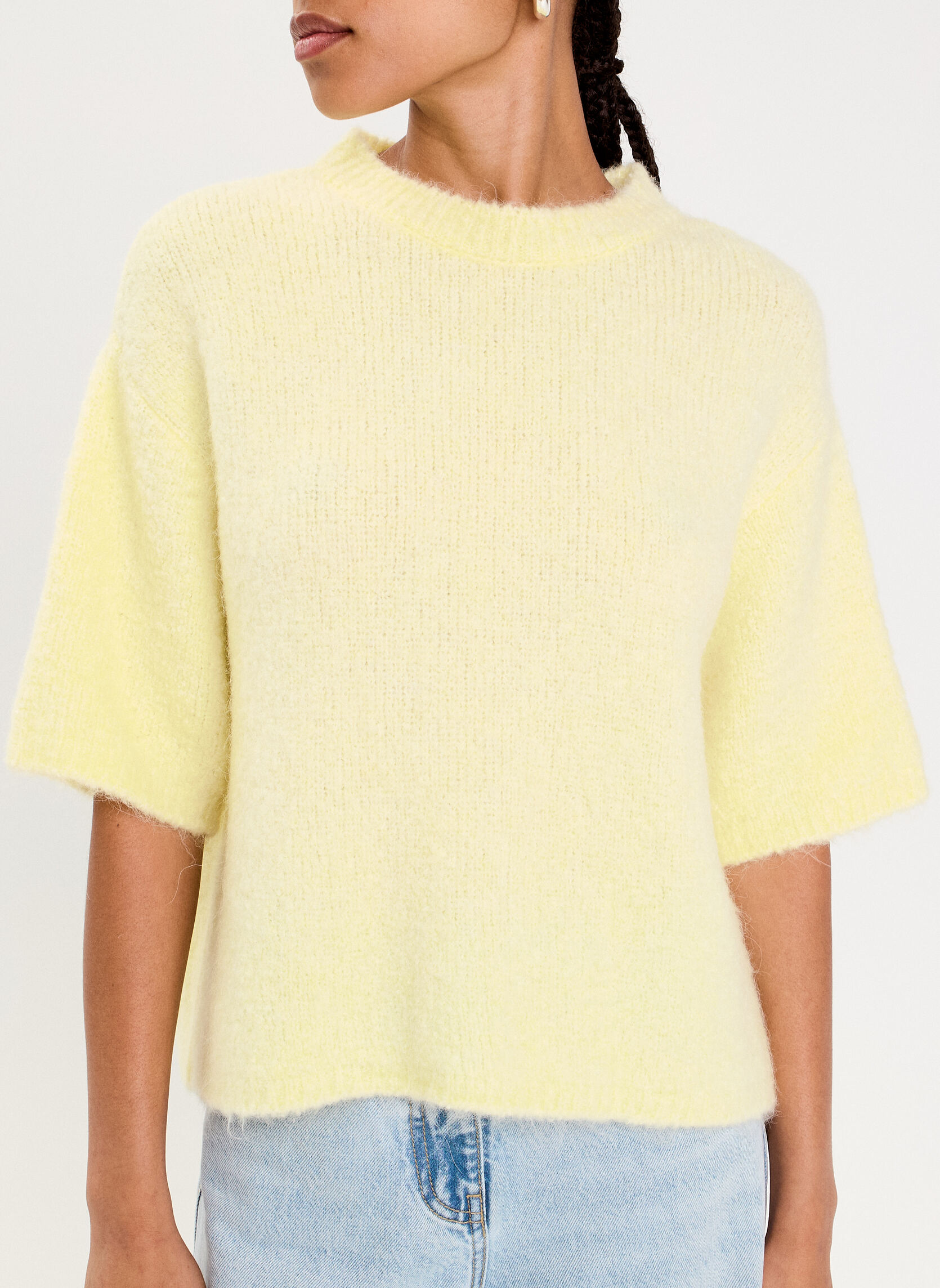 Pulls FLUFFYCOUR femme jaune Cache Cache Pulls FLUFFYCOUR femme jaune Jaune