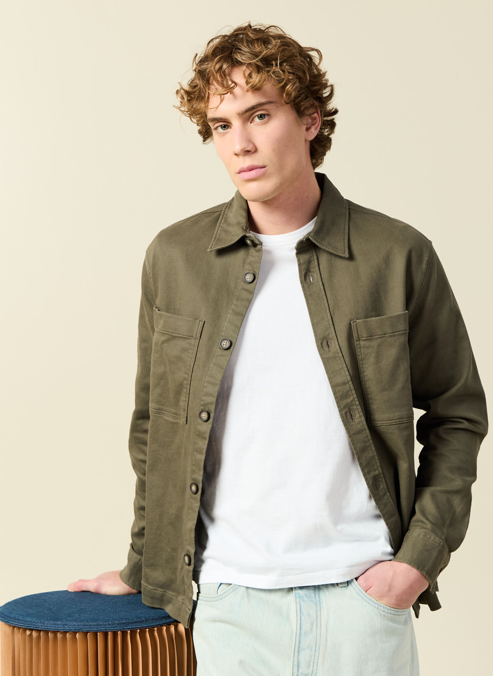 Chemises ESSURCHEM9H homme marron Bonobo Chemises ESSURCHEM9H homme marron Marron clair