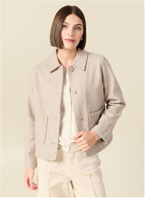 Bonobo Gilets BOXYGILF femme beige