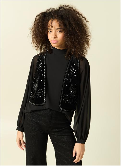 Bonobo Gilets FOLKGILF femme noir