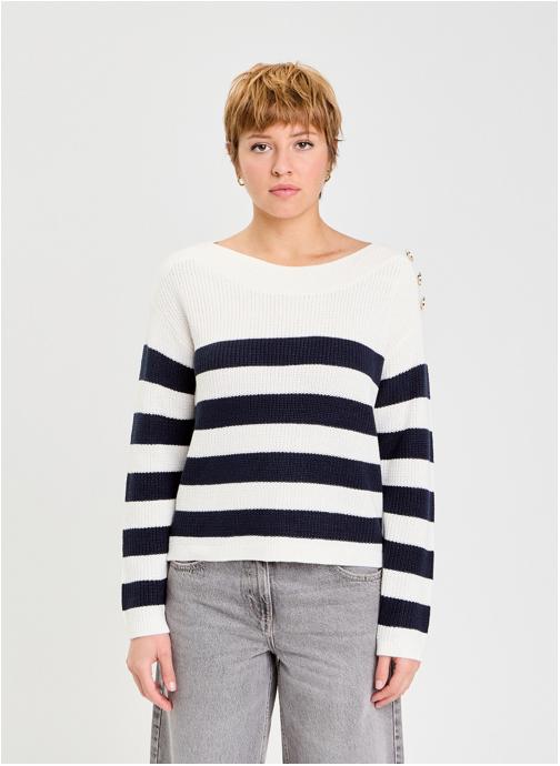 Cache Cache Pulls TRENDYPERLBA femme blanc