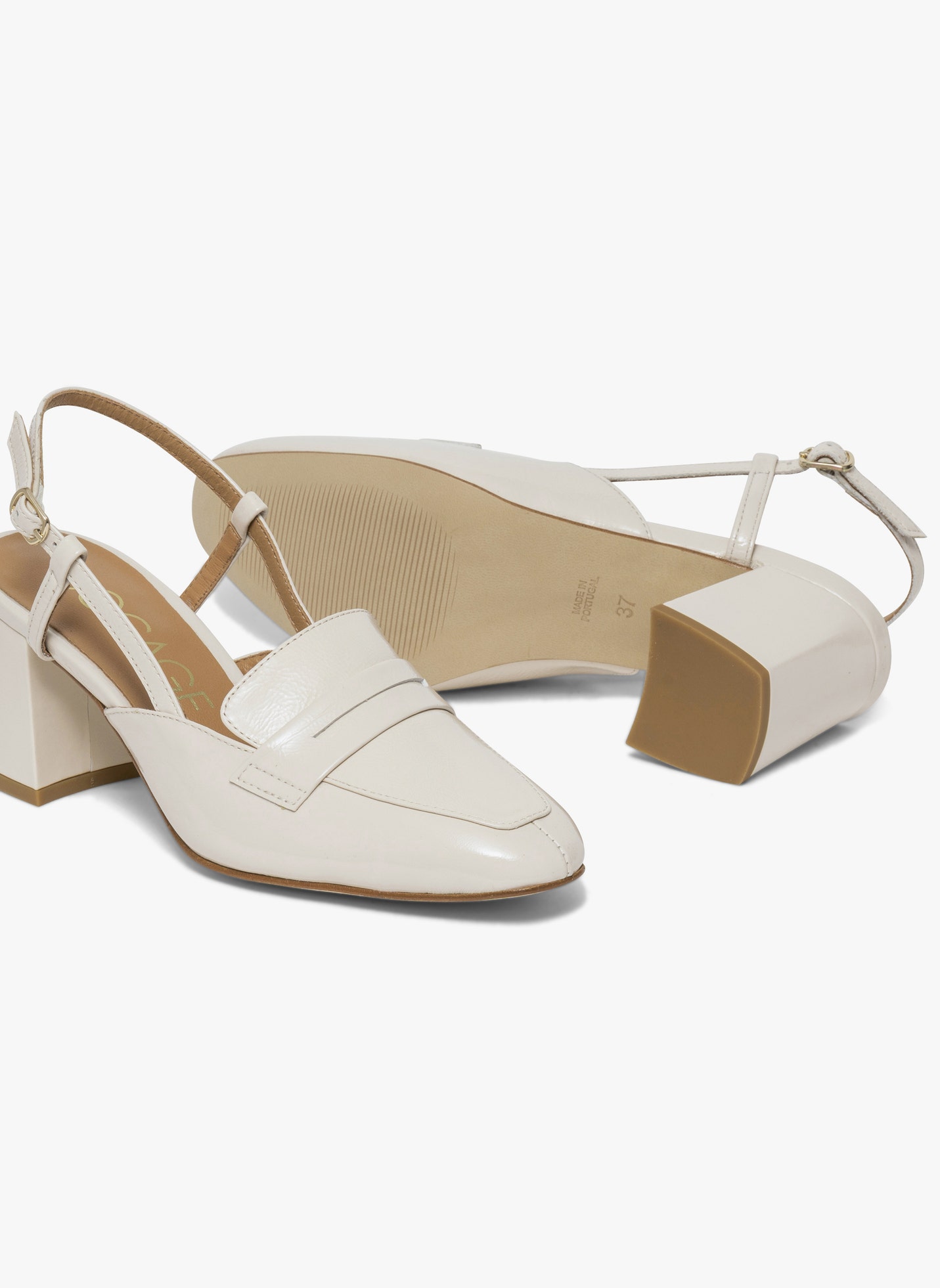 Escarpins DORINE femme beige Bocage Escarpins DORINE femme beige Ecru