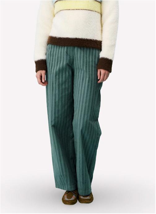 FRNCH Pantalons droit SYLVAINE femme vert