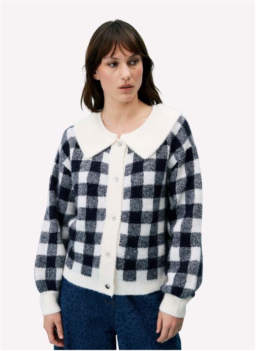 FRNCH Gilets BOURGEON femme bleu