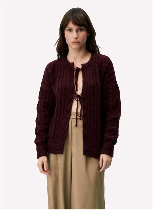 FRNCH Gilets SALOME femme bordeaux