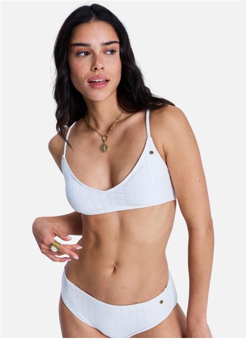 Roxy Hauts de maillot balconnet Roxy Island Athletic Bra femme blanc