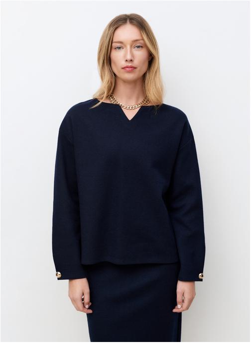 Caroll Pulls 261T-TNINIE femme bleu