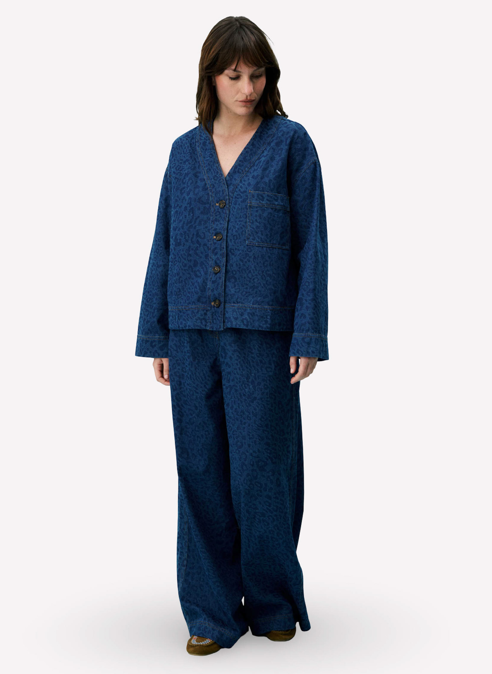 Vestes BRUNELLE femme bleu FRNCH Vestes BRUNELLE femme bleu Bleu denim