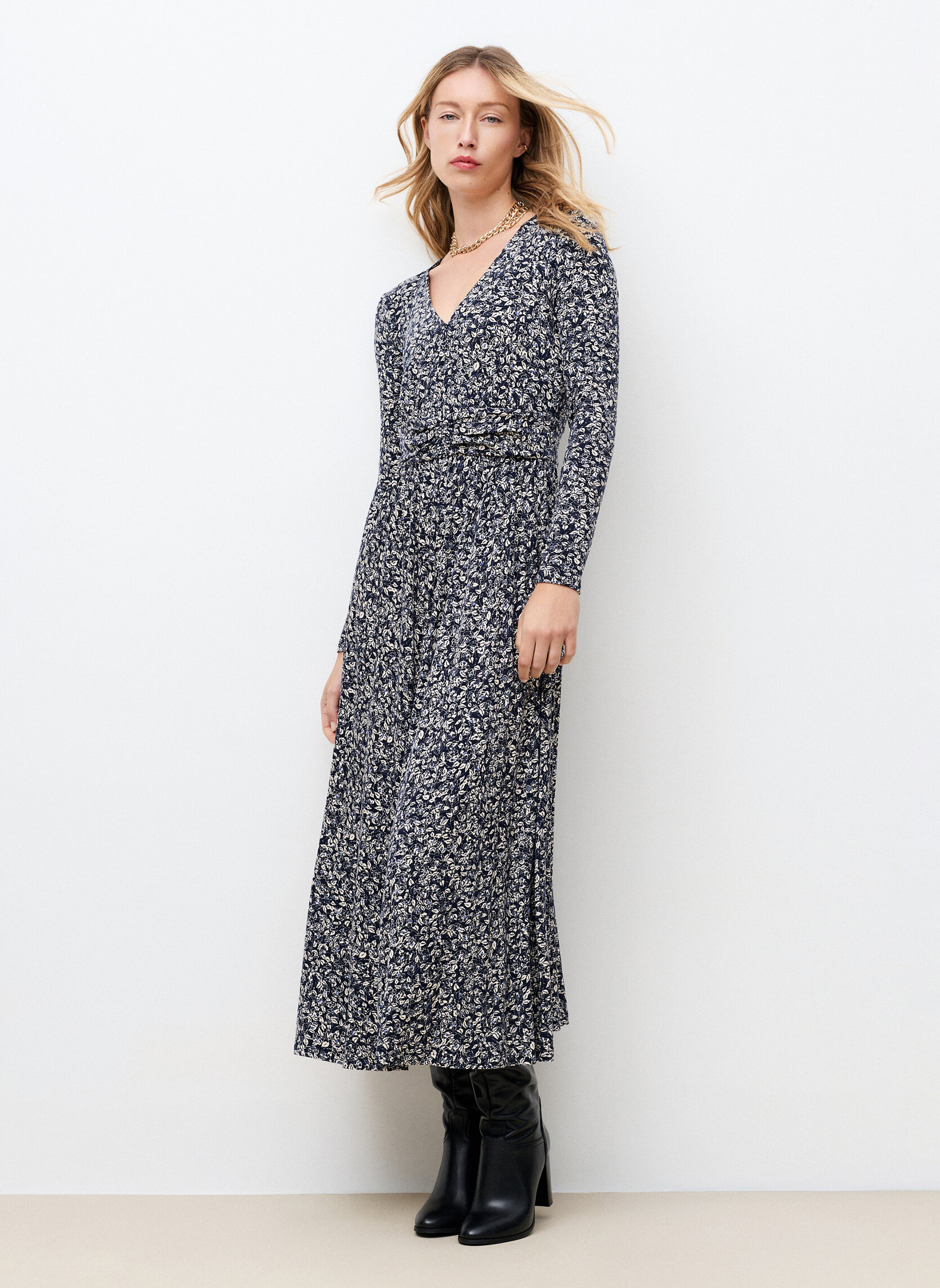 Robes 261R-RSHANY femme bleu Caroll Robes 261R-RSHANY femme bleu Bleu marine