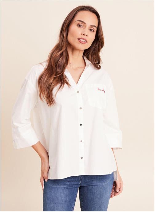 Bréal Chemises CHEPOPLY femme blanc
