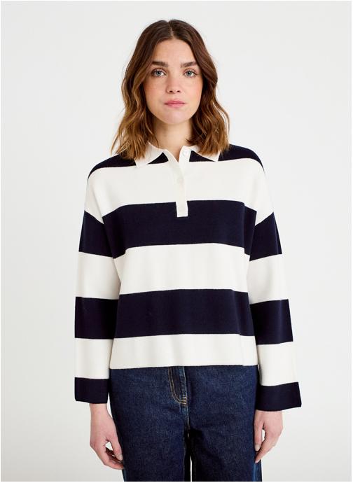 Cache Cache Pulls POLOSTRIPES femme bleu