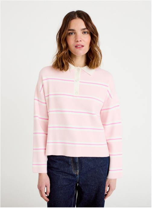 Cache Cache Pulls POLOSTRIPES femme rose