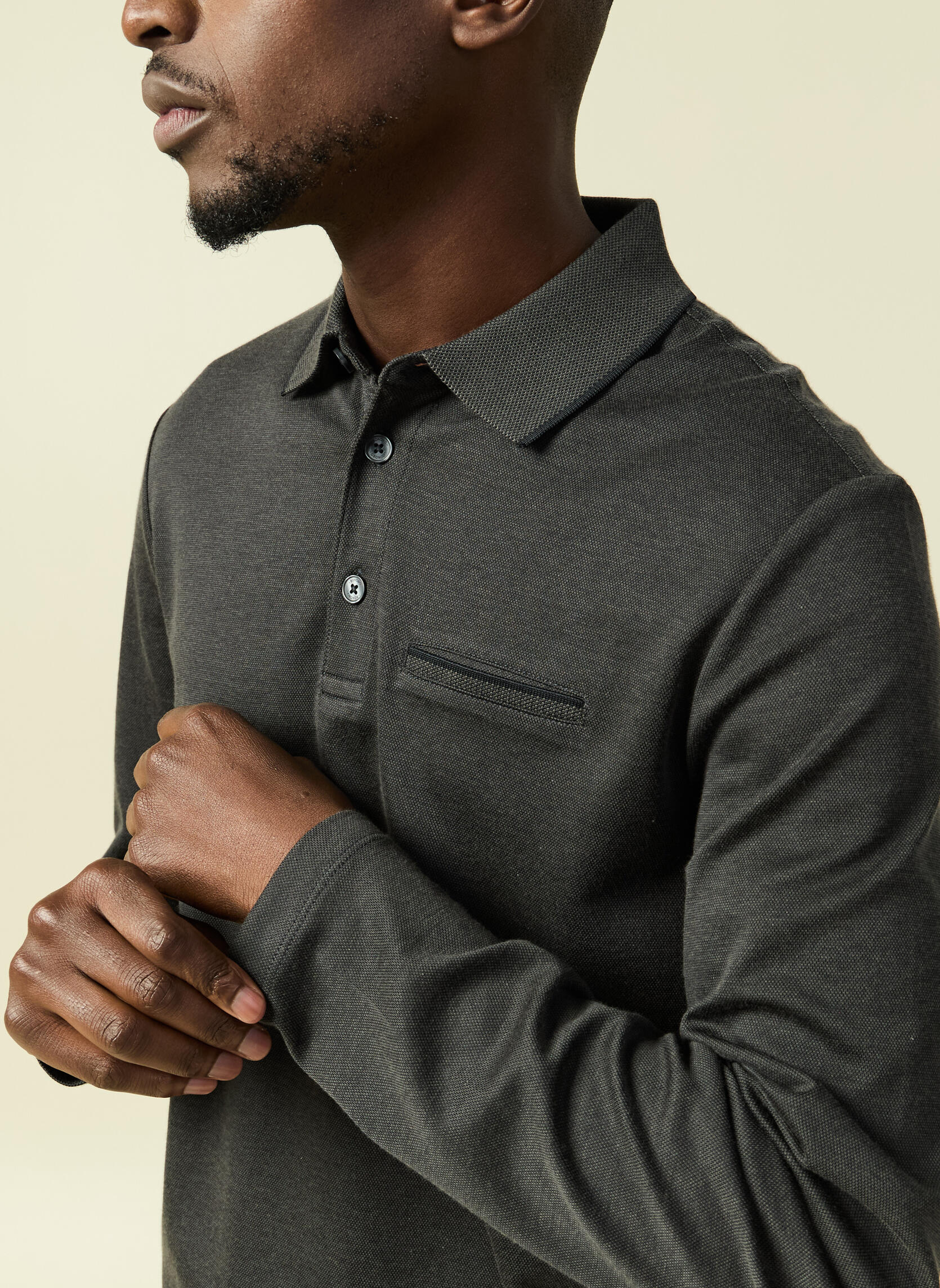 Polos POLFANCYMLH homme noir Bonobo Polos POLFANCYMLH homme noir Noir