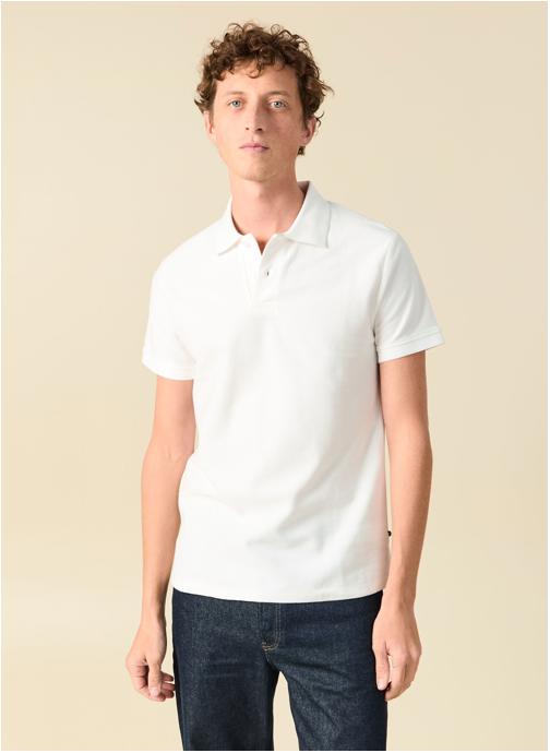 Bonobo Polos POLCHEVRON2H homme blanc