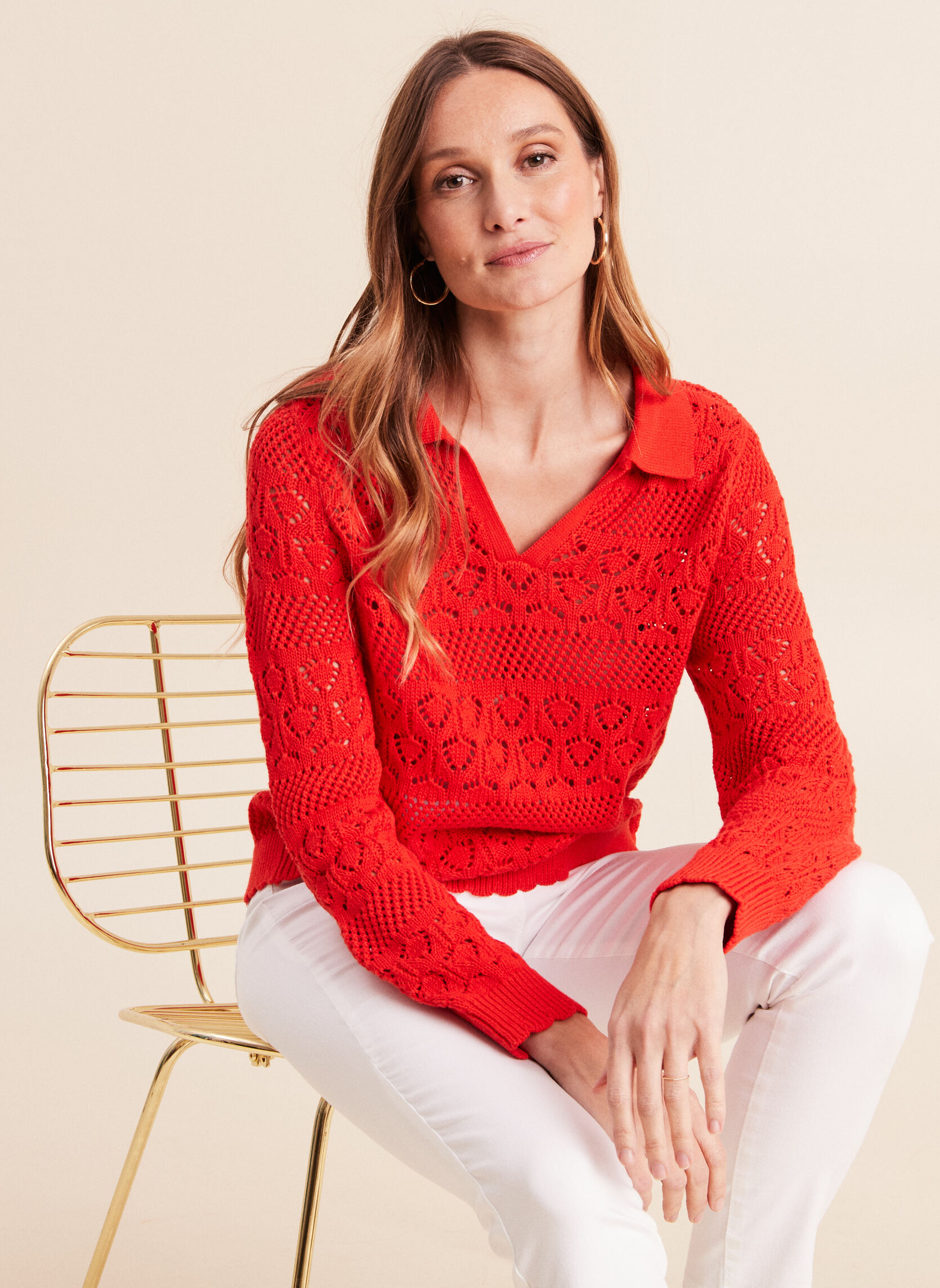 Pulls MIPOLAJOUR femme rouge Bréal Pulls MIPOLAJOUR femme rouge Rouge