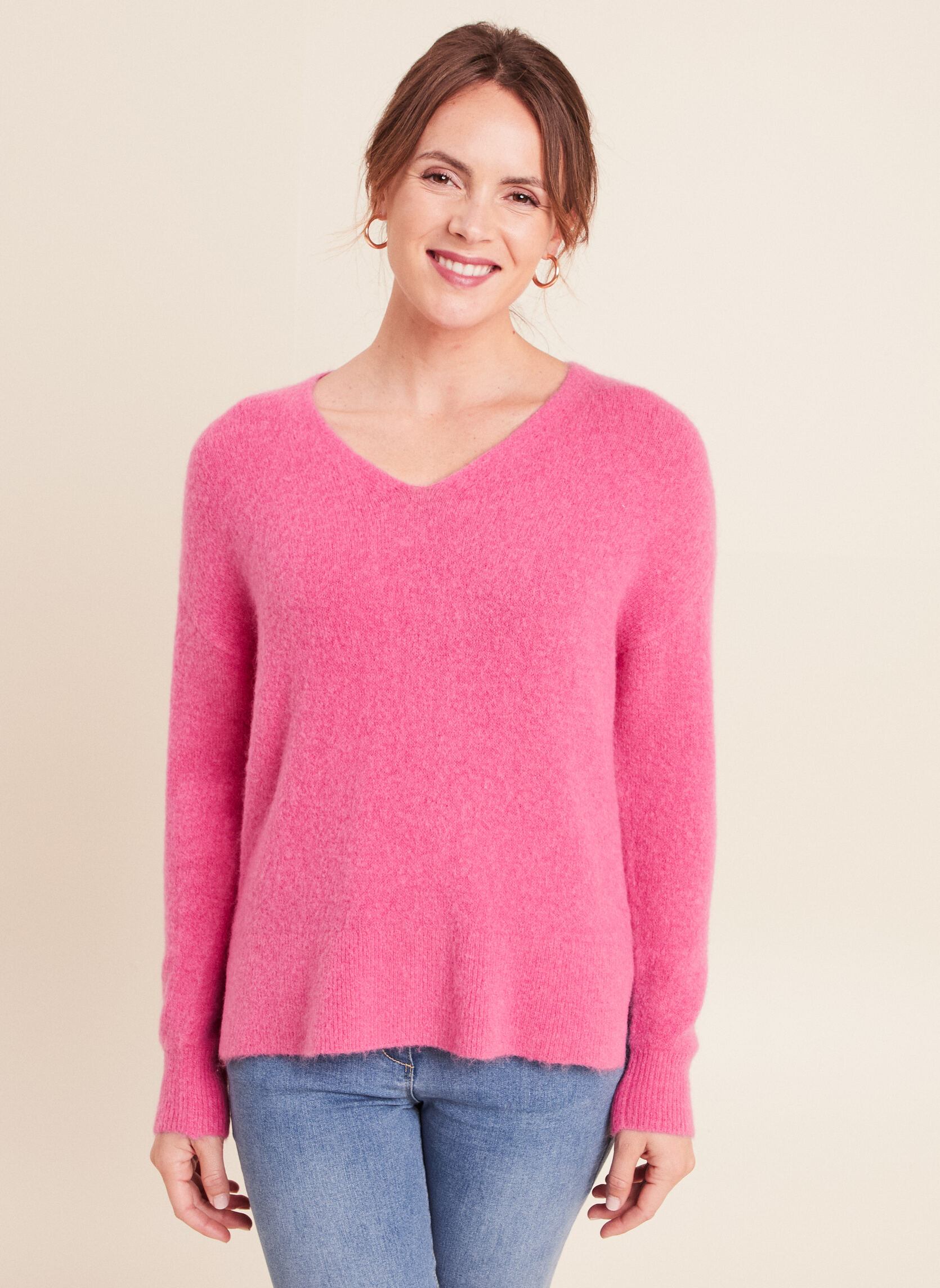 Pulls MITISLIT femme rose Bréal Pulls MITISLIT femme rose Fuchsia