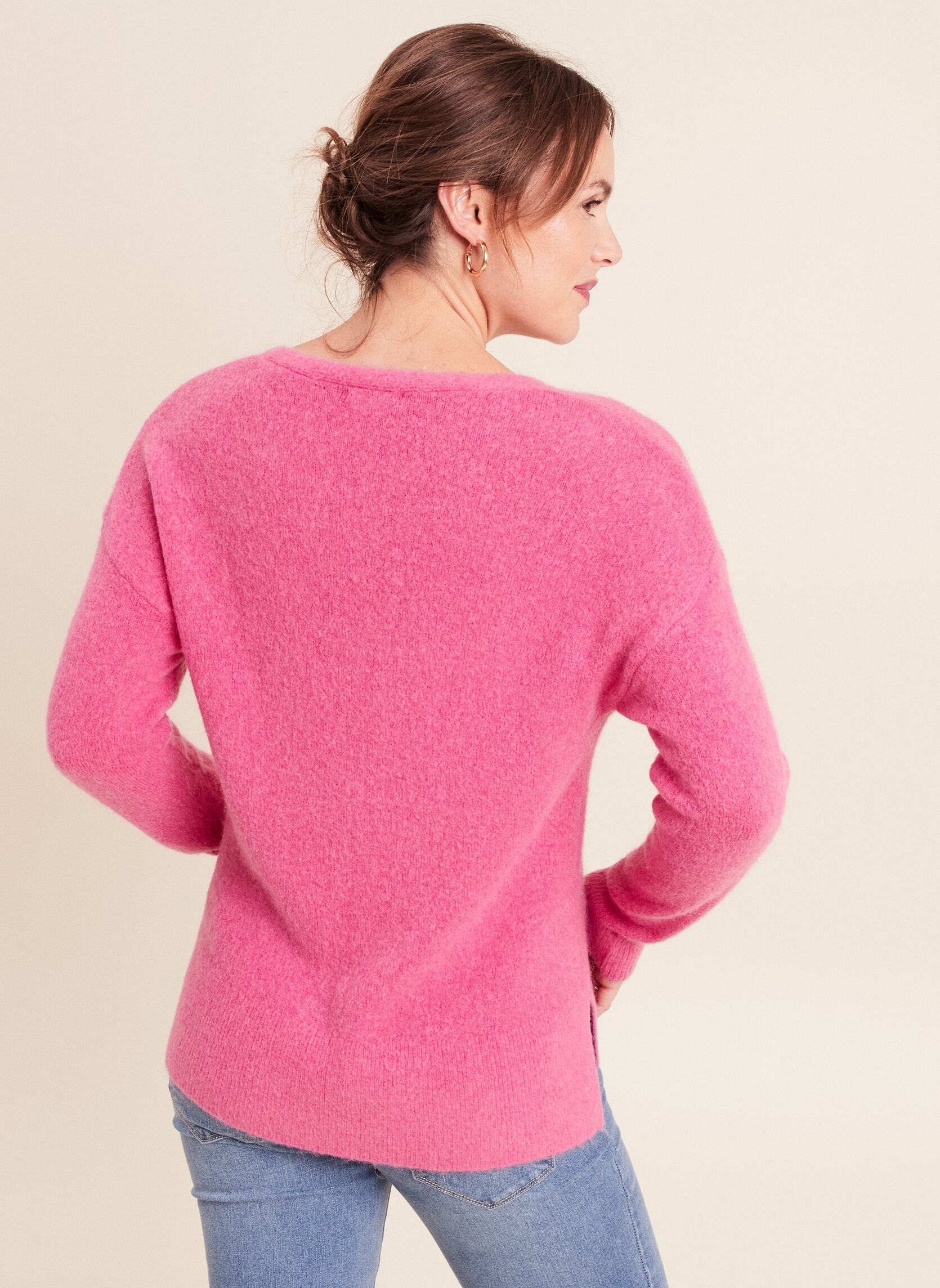 Pulls MITISLIT femme rose Bréal Pulls MITISLIT femme rose Fuchsia