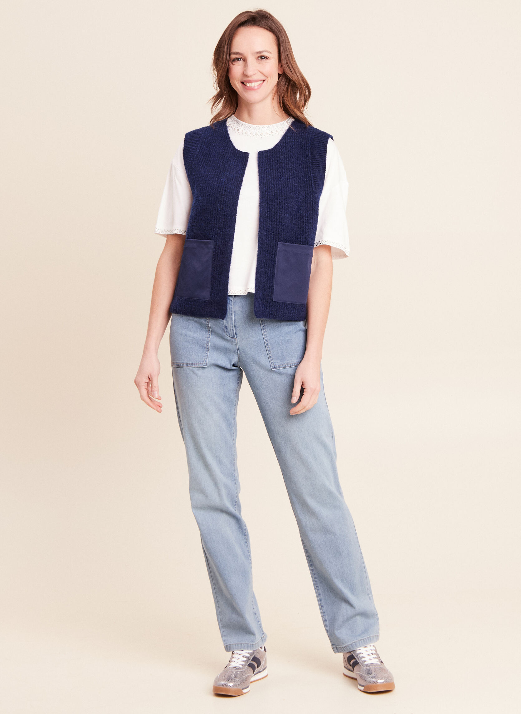 Br al Gilets Gilets Sans Manches MIGIPOXAS Femme Bleu Sarenza France br-al-gilets-gilets-sans-manches-migipoxas-femme-bleu-sarenza-france