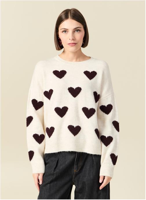 Bonobo Pulls COEURBOUCLEF femme blanc