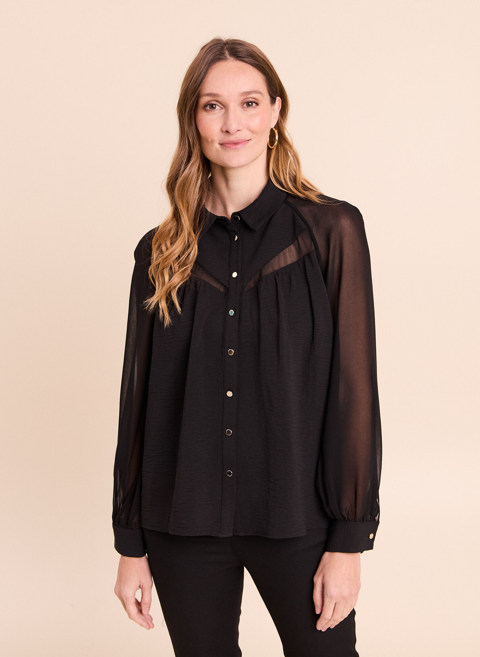 Chemises CHEMIXVEL femme noir Bréal Chemises CHEMIXVEL femme noir Noir