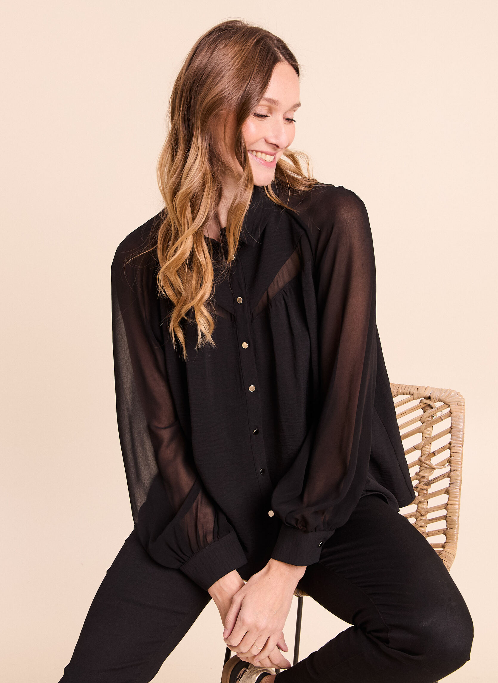 Chemises CHEMIXVEL femme noir Bréal Chemises CHEMIXVEL femme noir Noir