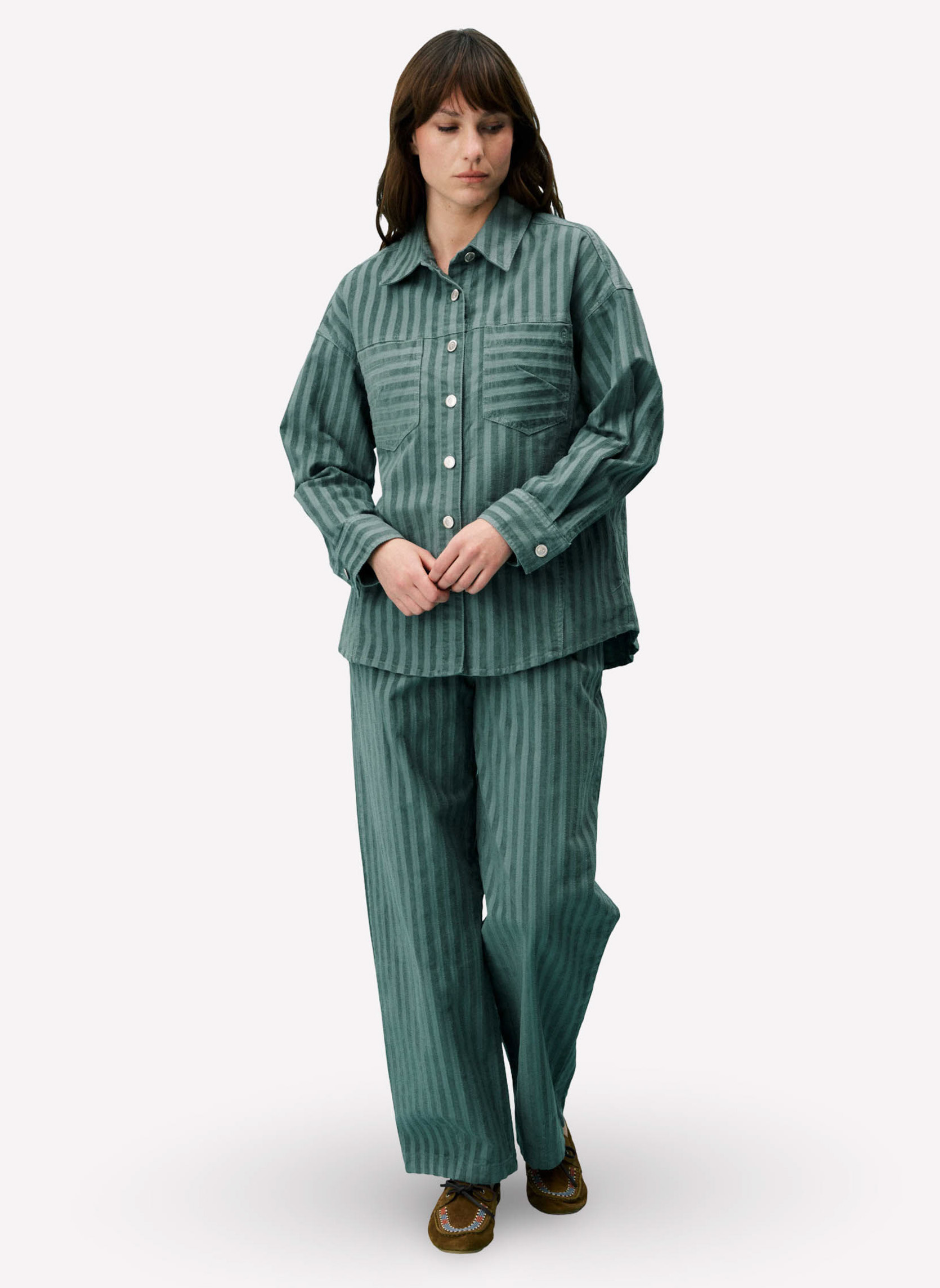 Chemises LIMENTIS femme vert FRNCH Chemises LIMENTIS femme vert Vert