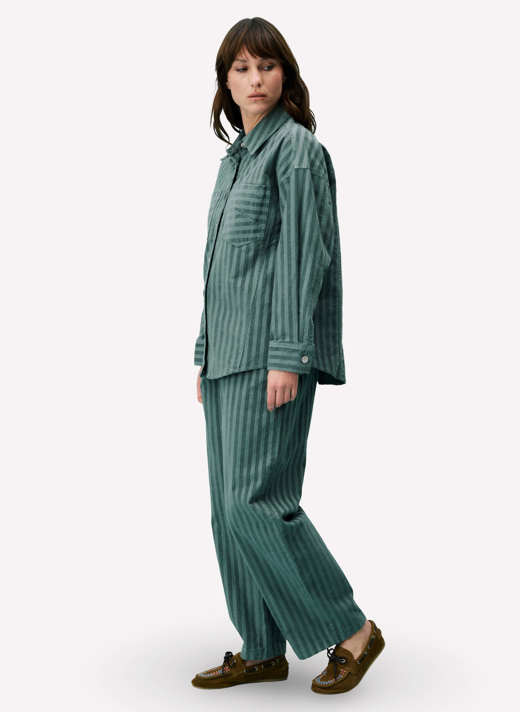Chemises LIMENTIS femme vert FRNCH Chemises LIMENTIS femme vert Vert