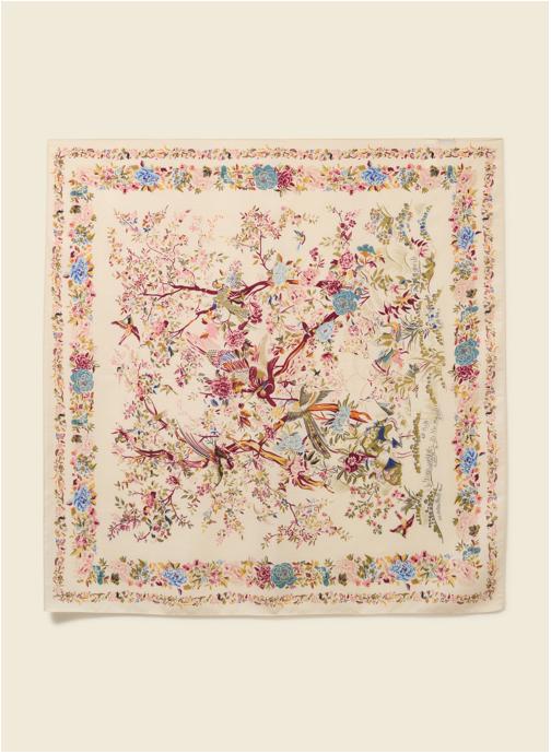 Bonobo Foulards FOUBIRDMILIF femme blanc
