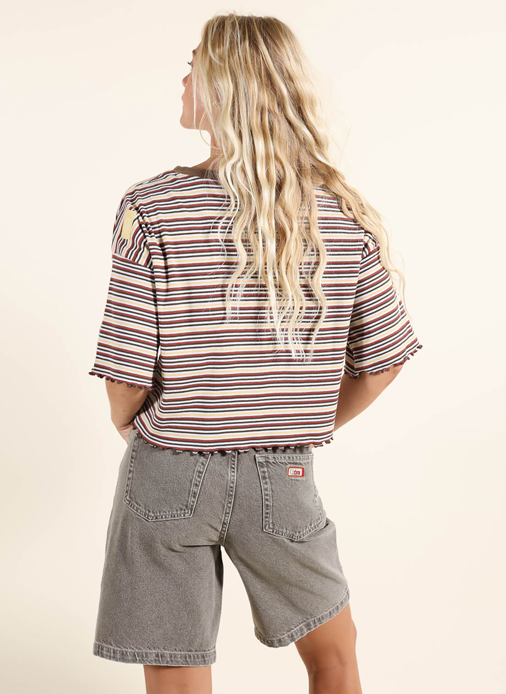 Tee-shirts BISTRIPES femme marron Oxbow Tee-shirts BISTRIPES femme marron Marron