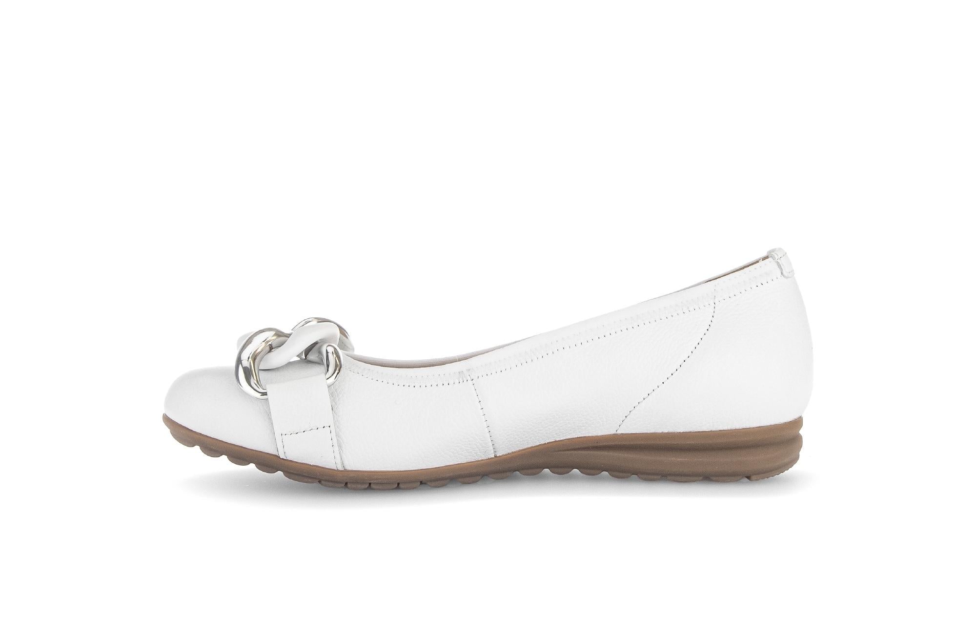Ballerines classiques 82.625 femme blanc Gabor Ballerines classiques 82.625 femme blanc Blanc
