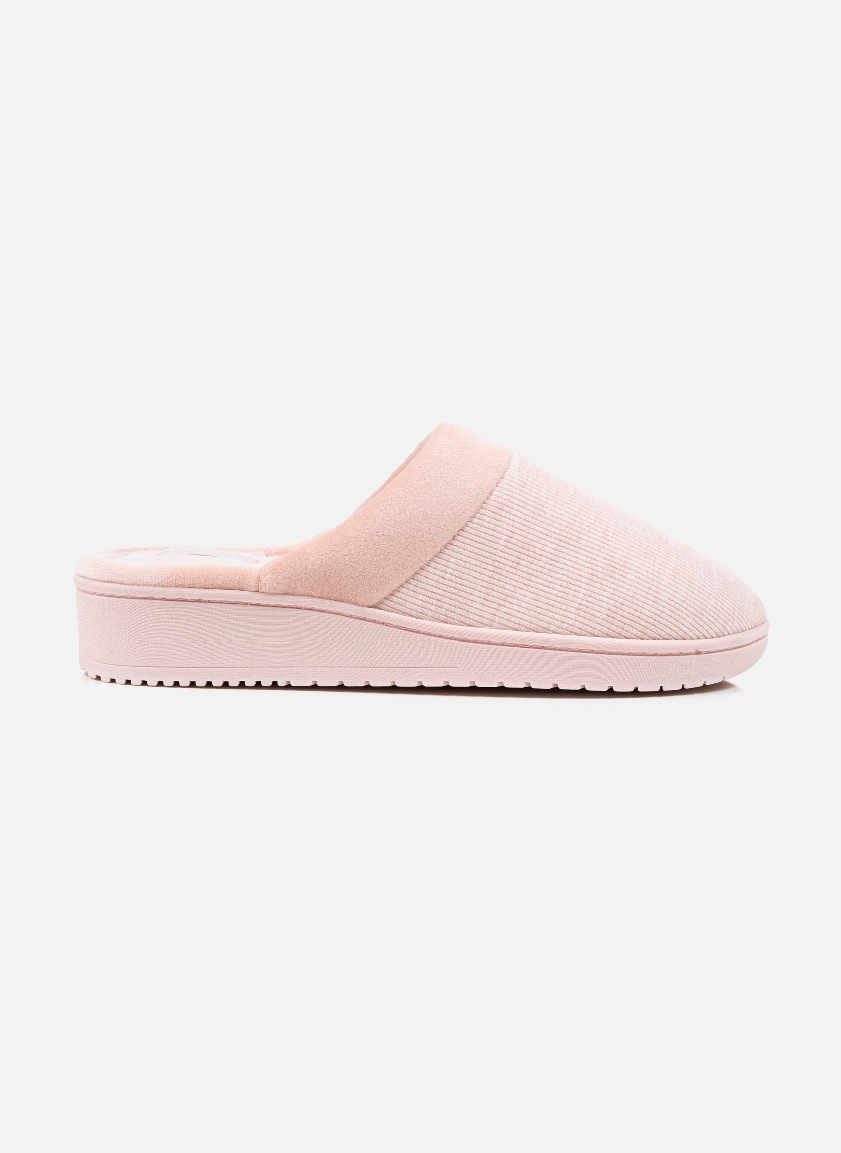 Chaussons Chaussons mules talon Femme Blush velours femme rose Isotoner Chaussons Chaussons mules talon Femme Blush velours femme rose Rose clair