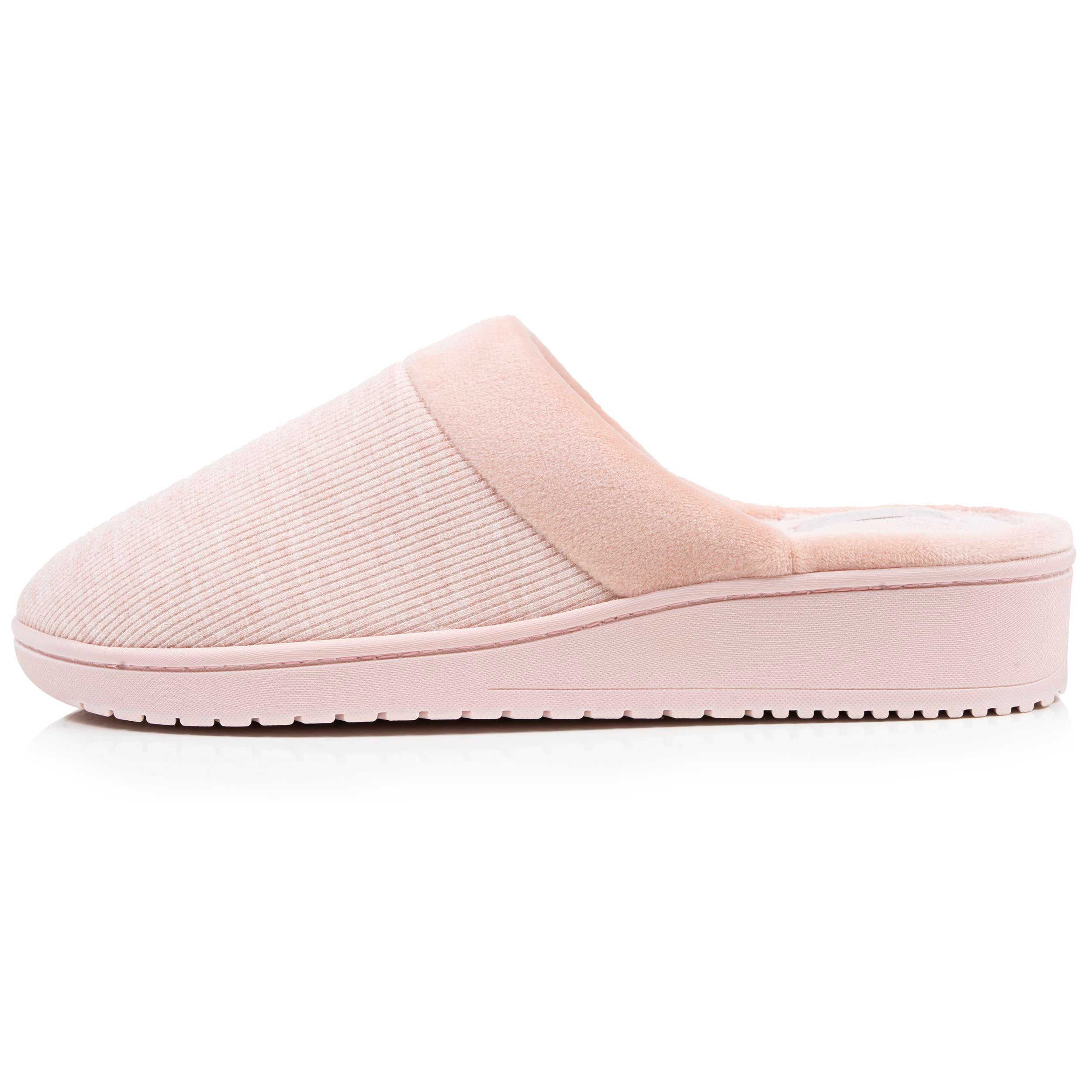 Chaussons Chaussons mules talon Femme Blush velours femme rose Isotoner Chaussons Chaussons mules talon Femme Blush velours femme rose Rose clair