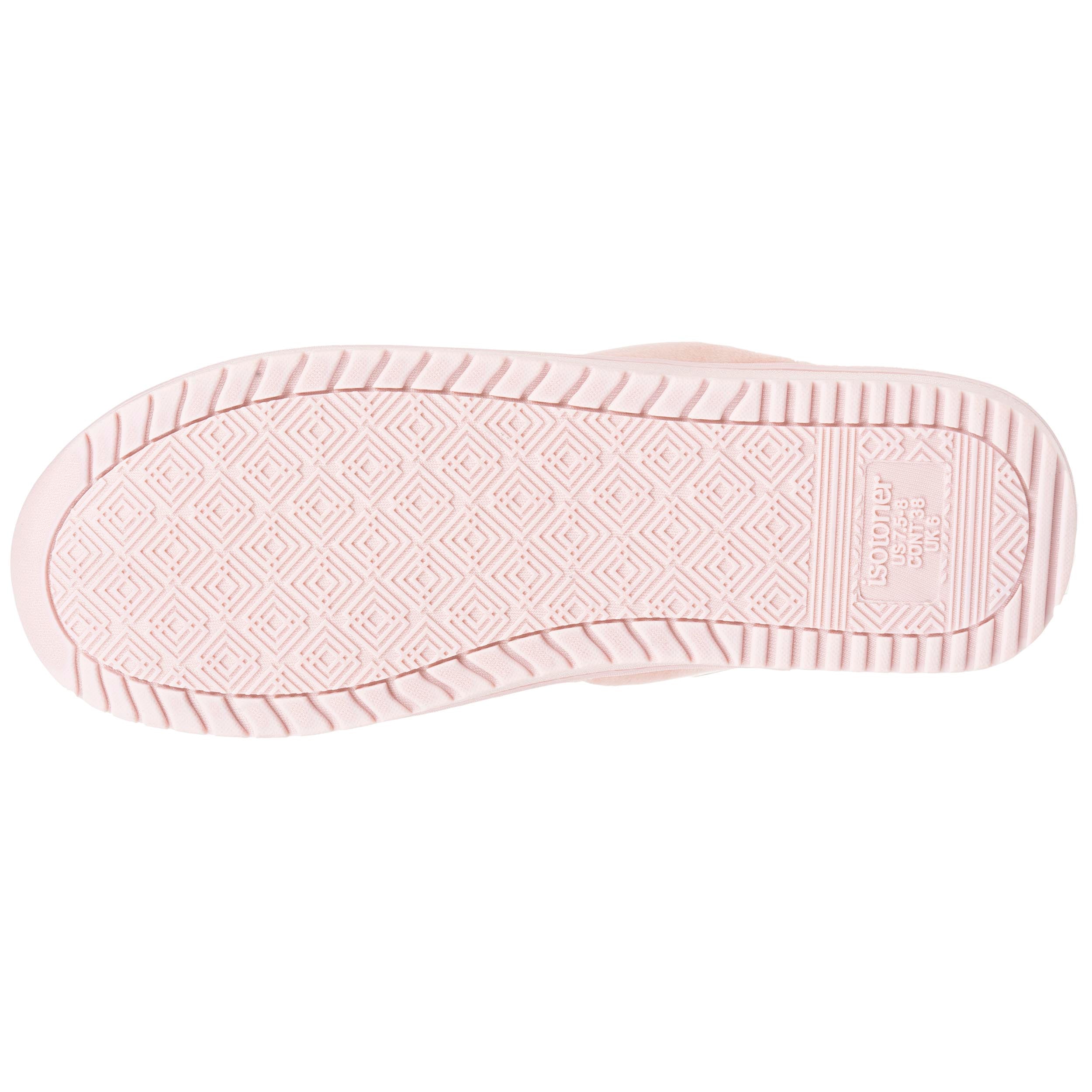 Chaussons Chaussons mules talon Femme Blush velours femme rose Isotoner Chaussons Chaussons mules talon Femme Blush velours femme rose Rose clair