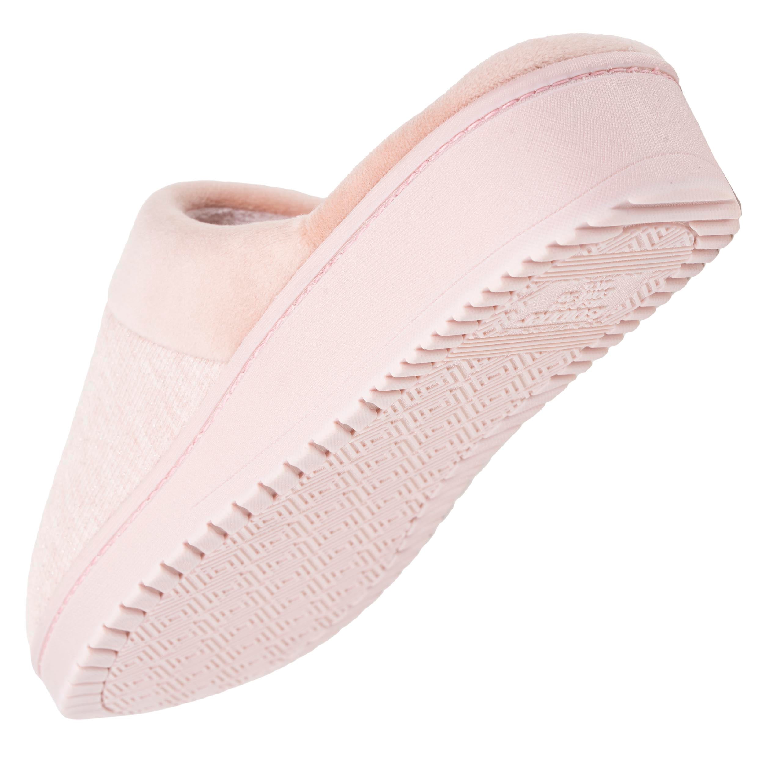 Chaussons Chaussons mules talon Femme Blush velours femme rose Isotoner Chaussons Chaussons mules talon Femme Blush velours femme rose Rose clair