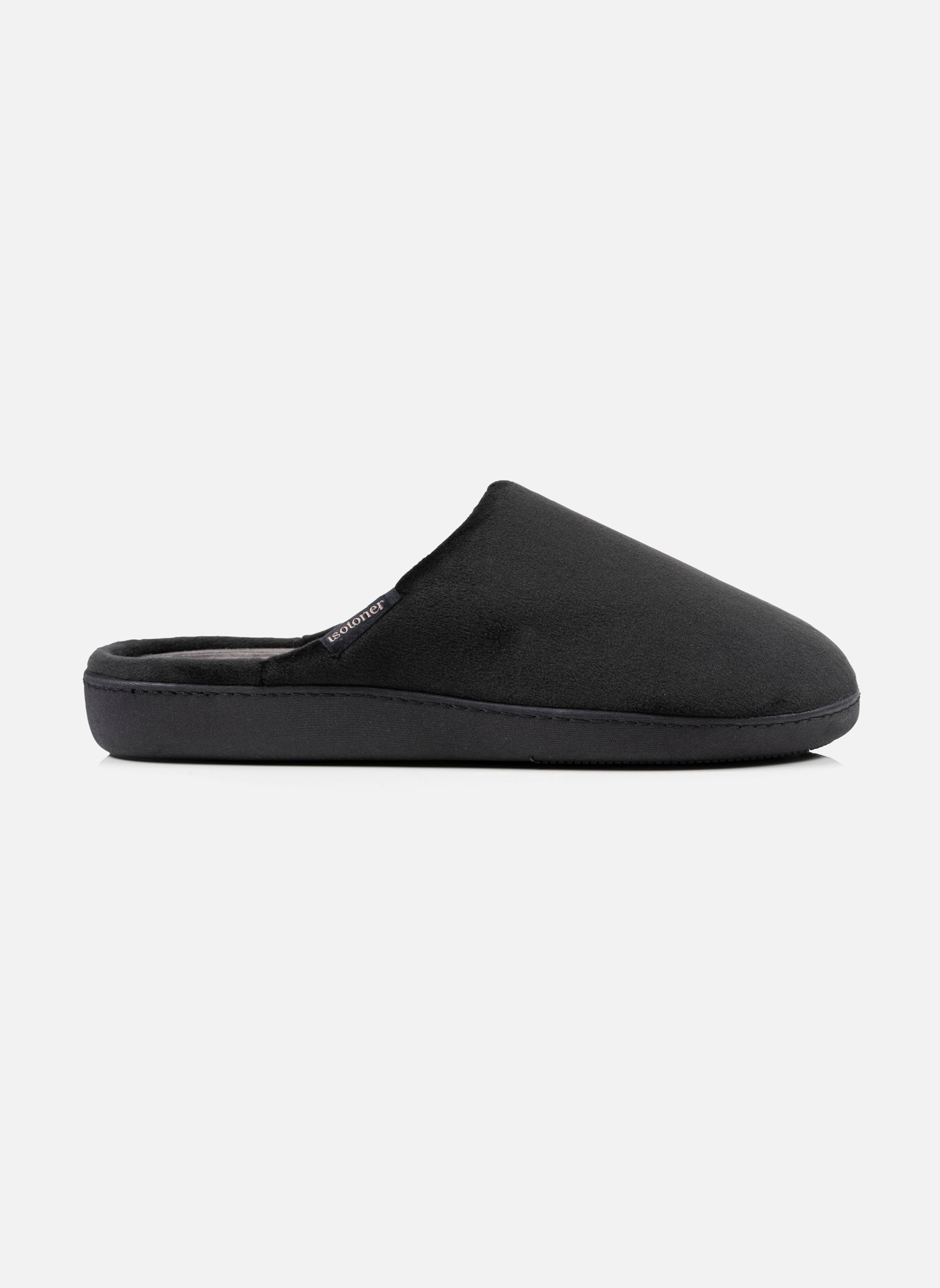 Chaussons Chaussons mules Homme Noir intérieur rayures homme noir Isotoner Chaussons Chaussons mules Homme Noir intérieur rayures homme noir Noir verni
