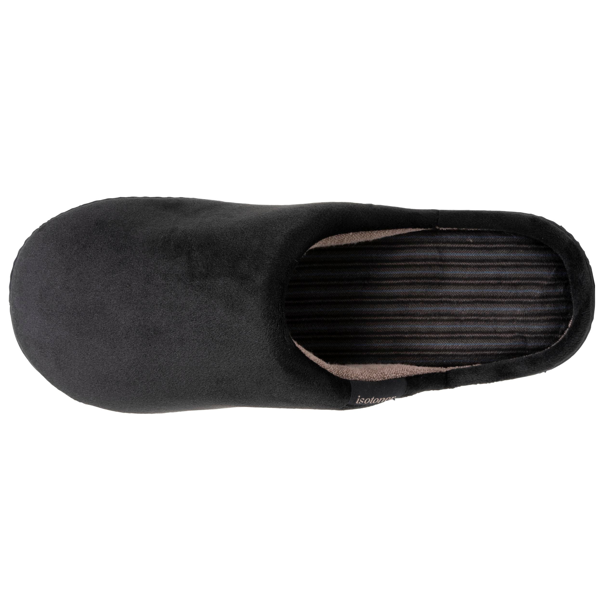 Chaussons Chaussons mules Homme Noir intérieur rayures homme noir Isotoner Chaussons Chaussons mules Homme Noir intérieur rayures homme noir Noir verni