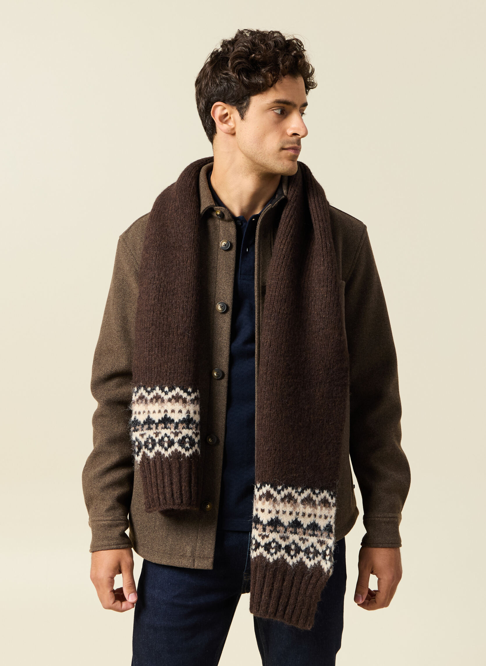 Echarpes ECHAJAKTREKH homme marron Bonobo Echarpes ECHAJAKTREKH homme marron Marron foncé