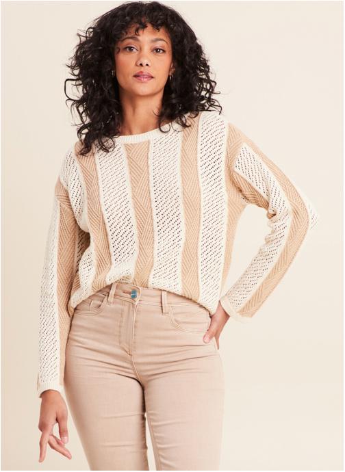 Bréal Pulls MARGORAYE femme beige