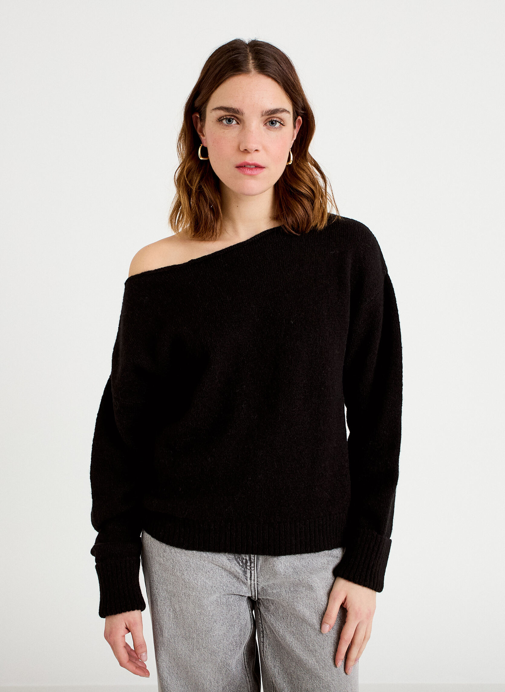 Pulls MAXIBOATPUL1 femme noir Cache Cache Pulls MAXIBOATPUL1 femme noir Noir