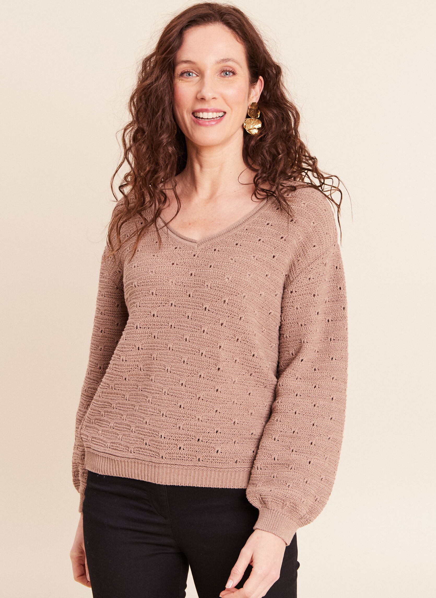 Pulls MIAJOURFLORE femme beige Bréal Pulls MIAJOURFLORE femme beige Beige
