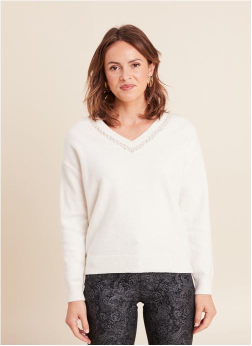 Bréal Pulls MYROCK femme blanc