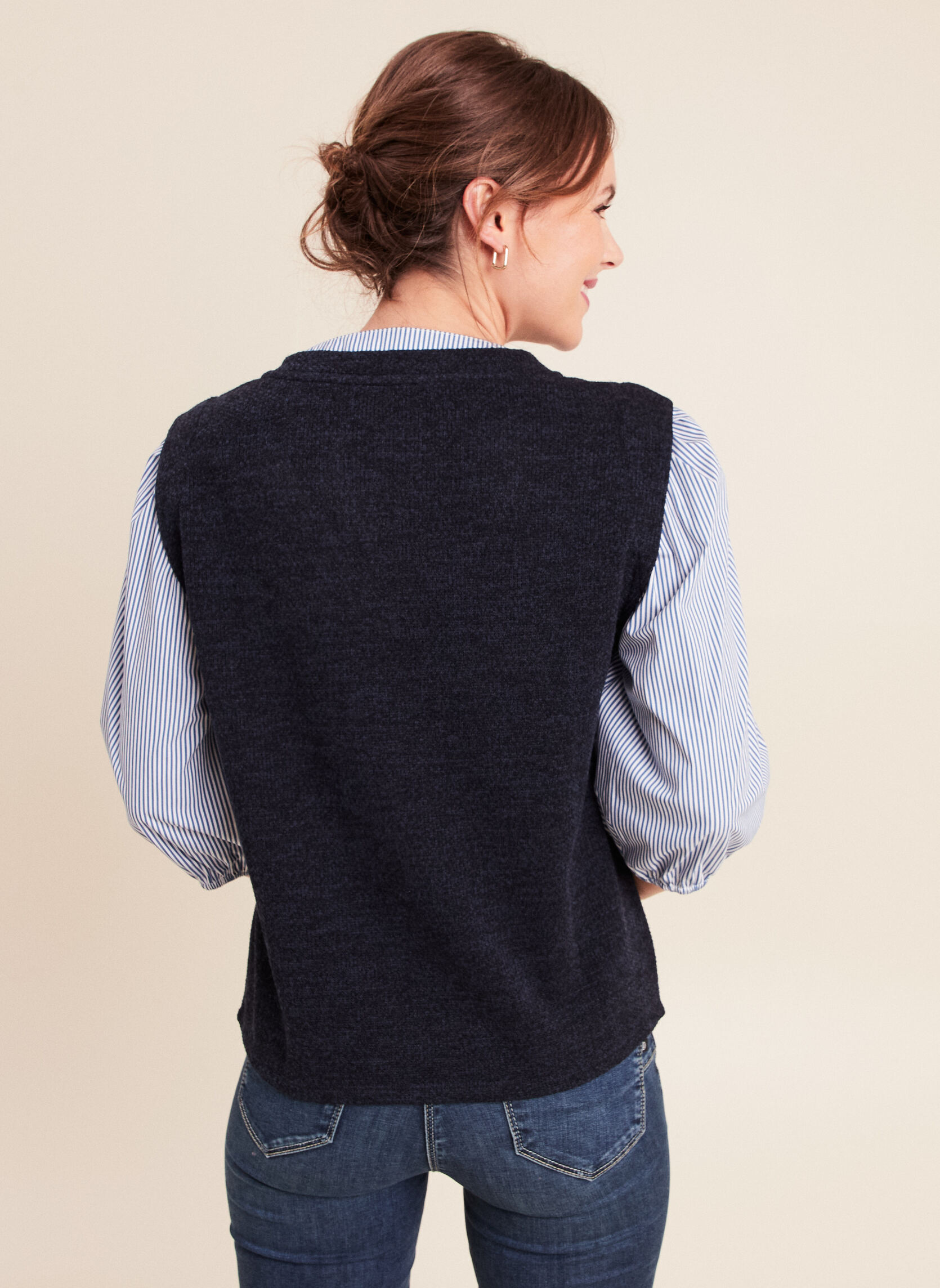Tops TEMAGADIR femme bleu Bréal Tops TEMAGADIR femme bleu Bleu marine