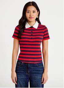 Tee-shirts KCOTPOLO femme rouge Cache Cache Tee-shirts KCOTPOLO femme rouge Rouge