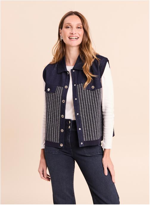 Bréal Gilets MIVESTWEED femme bleu