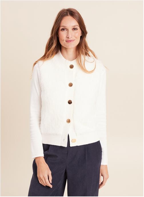 Bréal Gilets MIGILINCA femme blanc