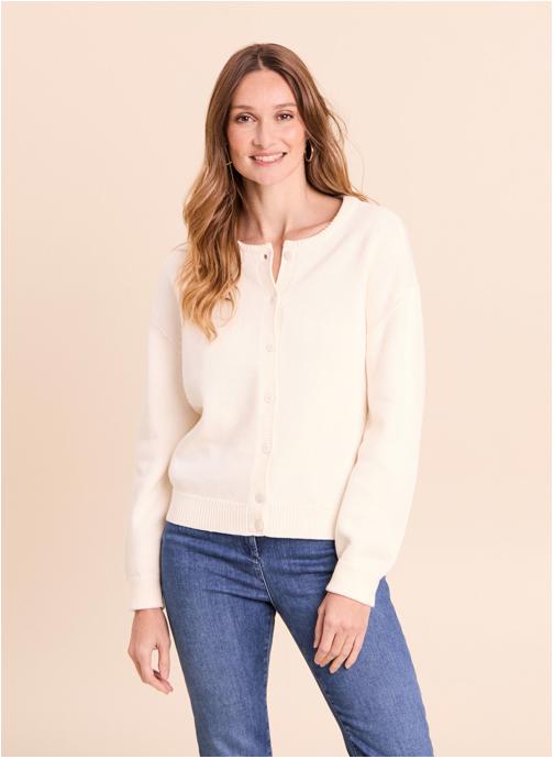 Bréal Gilets MIGIROSE femme blanc