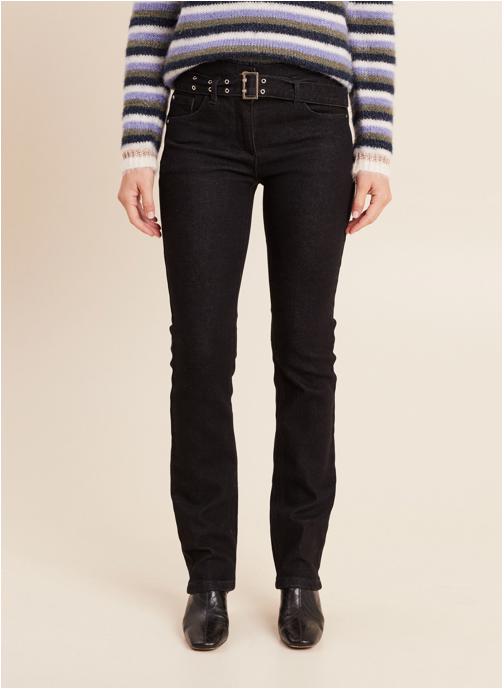 Bréal Jeans droit PECEINTURA femme noir